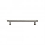 M Marcus Heritage Brass Contour Design Cabinet Pull with 16mm Rose 128mm Centre to Centre